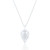 Liora C.Z Heart Pendant & Chain - Silver
