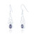 Saoirse Celtic Drop Earrings - Amethyst C.Z