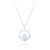 Sorcha Claddagh Heart Pendant & Chain - White C.Z