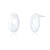 Kalina Oval Stud Earrings - Silver