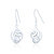 Murron Celtic Drop Earrings - White C.Z
