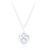 Murron Celtic Pendant & Chain - White C.Z