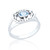 Lowri Thistle Ring - Aquamarine C.Z