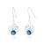 Murron Celtic Drop Earrings - Sapphire C.Z