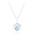 Murron Celtic Pendant & Chain - Aquamarine C.Z