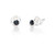 2mm Black Stud (3 pair pack )