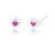 Heart Stud - Purple (3 pair pack )