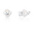 3mm Clear Square Claw Stud  (3 pair pack )
