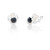 3mm Black Square Claw Stud (3 pair pack )