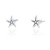 Cut-Out Starfish Stud - Silver (3 pair pack )