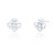 Cut-Out Bee Stud - Silver (3 pair pack )