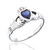 Ciara Claddagh Heart Ring - Sapphire Cubic Zirconia