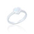 Katia Heart Ring - White Opal