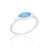 Dema Marquise Stone Ring - Blue Opal