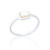 Liga Small Square Mother of Pearl Ring - Silver