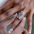 Rina Vine Statement Ring - Silver