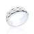 Zehra Plait Spinning Ring - Silver