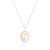 Himari Oval Pendant & Chain - Mixed Metal