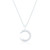 Nyx C.Z Moon Pendant & Chain - Silver