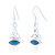 Marsaili Trinity Drop Earrings - Sapphire C.Z