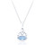 Marsaili Trinity Pendant & Chain - Aquamarine C.Z
