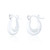 Viva Small Creole Hoop Earrings - Silver