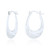 Viva Long Creole Hoop Earrings - Silver