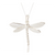 Davina Dragonfly Pendant - Silver
