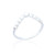 Romilly Bead Wave Ring - Silver