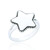 Nya Star Statement Ring - Silver