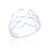 Luma Circle Statement Ring - Silver