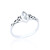 Liriel Celtic Ring - White C.Z