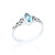 Liriel Celtic Ring - Aqua Marine C.Z