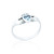 Olwen Claddagh Heart Ring - Aquamarine C.Z