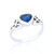 Enfys Celtic Heart Ring - Sapphire C.Z
