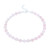 Clover Rose Quartz Bead Bracelet - Silver