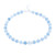 Clover Opal Topaz Bead Bracelet - Silver