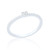 Clio C.Z Heart Stacking Ring - Silver
