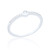 Clio Round C.Z Stacking Ring - Silver