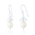 Muriel Pearl Drop Earrings - Silver