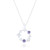 Isabelle Amethyst C.Z & Pearl Pendant & Chain - Silver