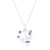 Elara Amethyst C.Z Earrings - Silver