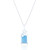 Livia Blue Opal Star Pendant & Chain - Silver