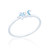 Lira Moon & Star Ring - Blue Mother of Pearl