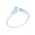 Zaha Bypass Ring - Blue Mother of Pearl