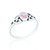 Eirian Pink Opal Celtic Ring - Silver