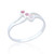 Lira Three Stone Ring - Pink Mother of Pearl