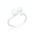 Solana Triple Ball Ring - Silver