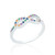 Esme Rainbow C.Z Infinity Ring