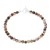 Gaia 5mm Brown Jasper T-Bar Bracelet - Silver
